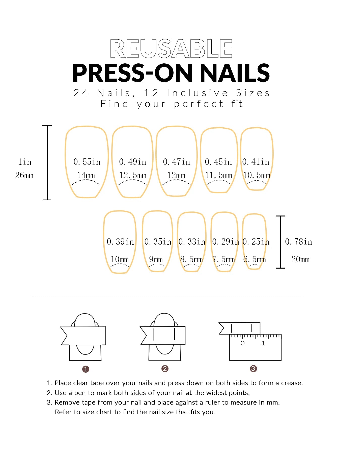 ARTAUG 24PCS Medium Almond Fleshcolor Press On Nails Fake Nails Pink Summer Nails Press On Nails Detachable Reusable Girl Gift