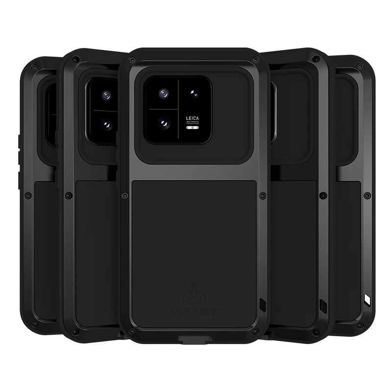 Love Mei Phone Case for Xiaomi 15 14 13 Pro 11 Silicone Military Grade Metal Protective Case Shock Proof Dust Proof Cover