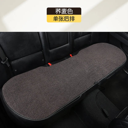 2023 New Car Heated Seat Cushion Made of Lamb Fleece Material, Comfortable and Warm, Suitable for Single Seat, Double Seat, and