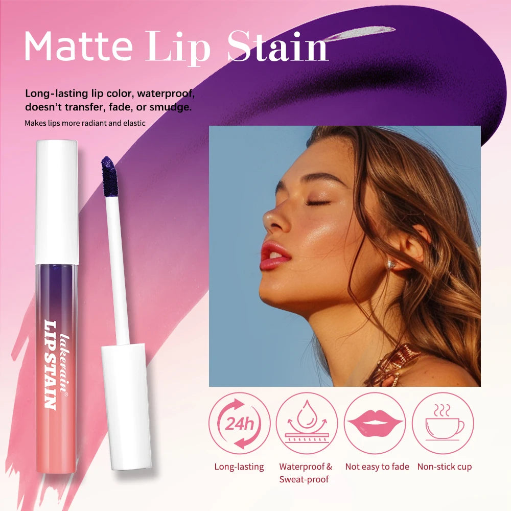 Lip Stain Peel Off and Reveal Long Lasting Waterproof Pink Lip Tint Transfer Proof Natural Lip Stain