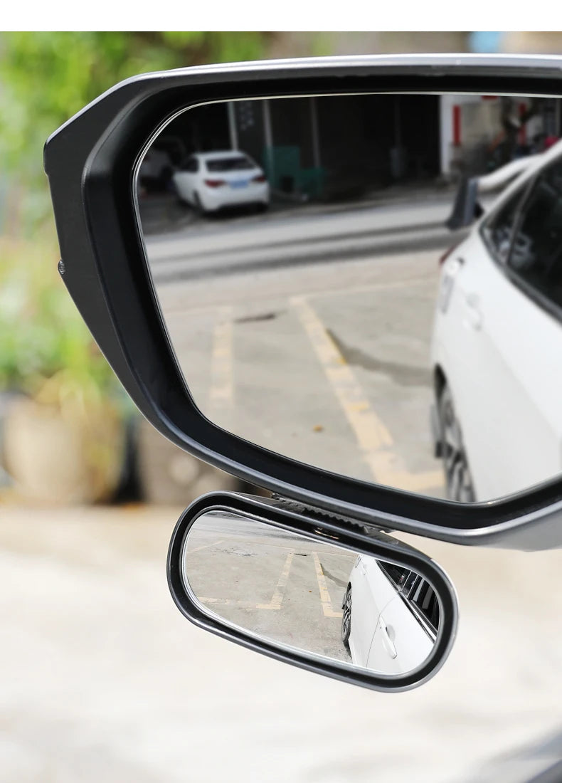 Universal Car Mirror 360° Adjustable Wide Angle Side Rear Mirrors blind spot Snap way for Parking Auxiliary Rear View Mirror