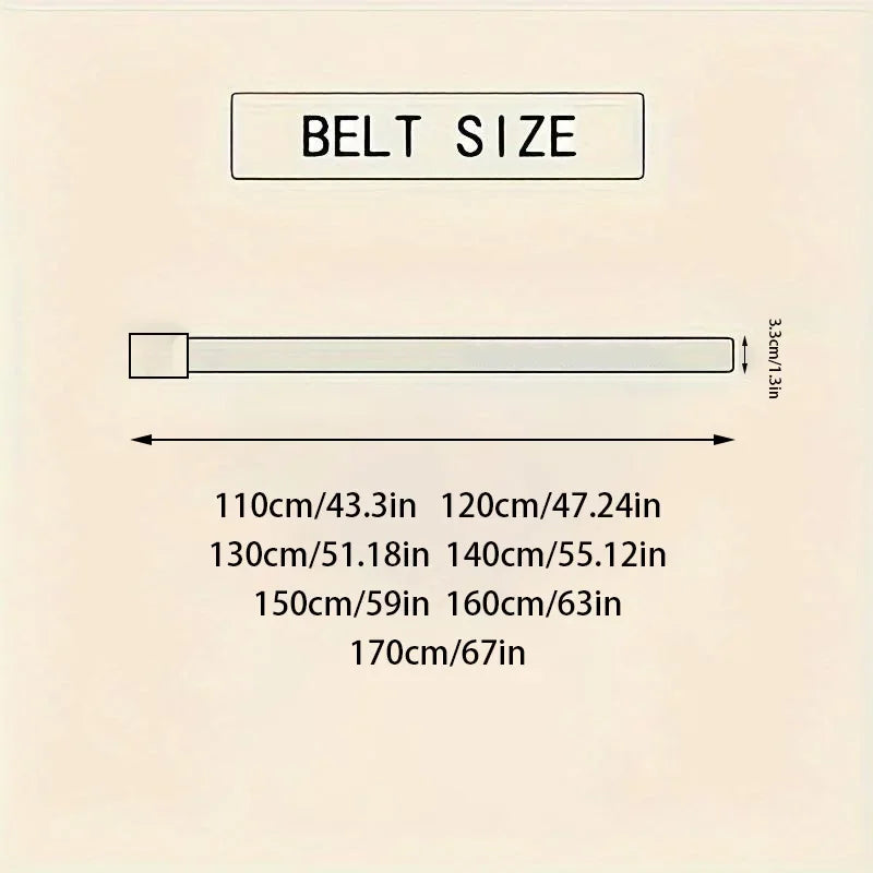 Luxury Fashion Men's Belt Men's Genuine Leather Belt Automatic Buckle Ratchet Belt Random Adjustment Belt Women Waist Belt