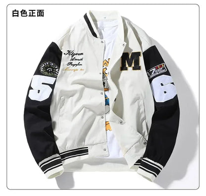 Mens Clothes Loose Fashion Baseball Uniform Outdoor Biker Travel Coat Men Loose Jacket Sportswear Motorcycle Jacket Men's Coat