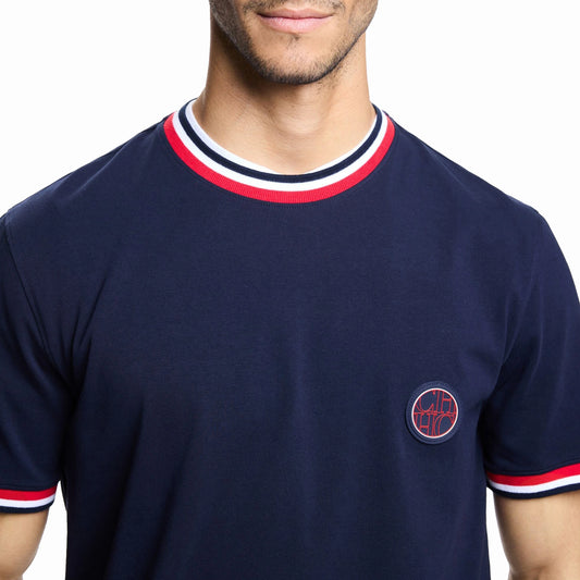 Mens T Shirts Cotton Mens Casual Short Sleeve Solid Stripe O Neck Soft T-Shirts Basic 2025 Men's Loose Fit Tee Shirt Tops