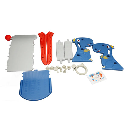 Slide Children's Slide Foldable with Basketball Hoop Stairs Climber Toddler Indoor Slide for 0~3 Years Old Easy Assembly