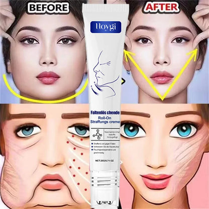 Roller Massager V-Shape Firming Face-lift Slimming Cream Removal Masseter Muscle Double Chin Face Fat Burning Anti-aging Product