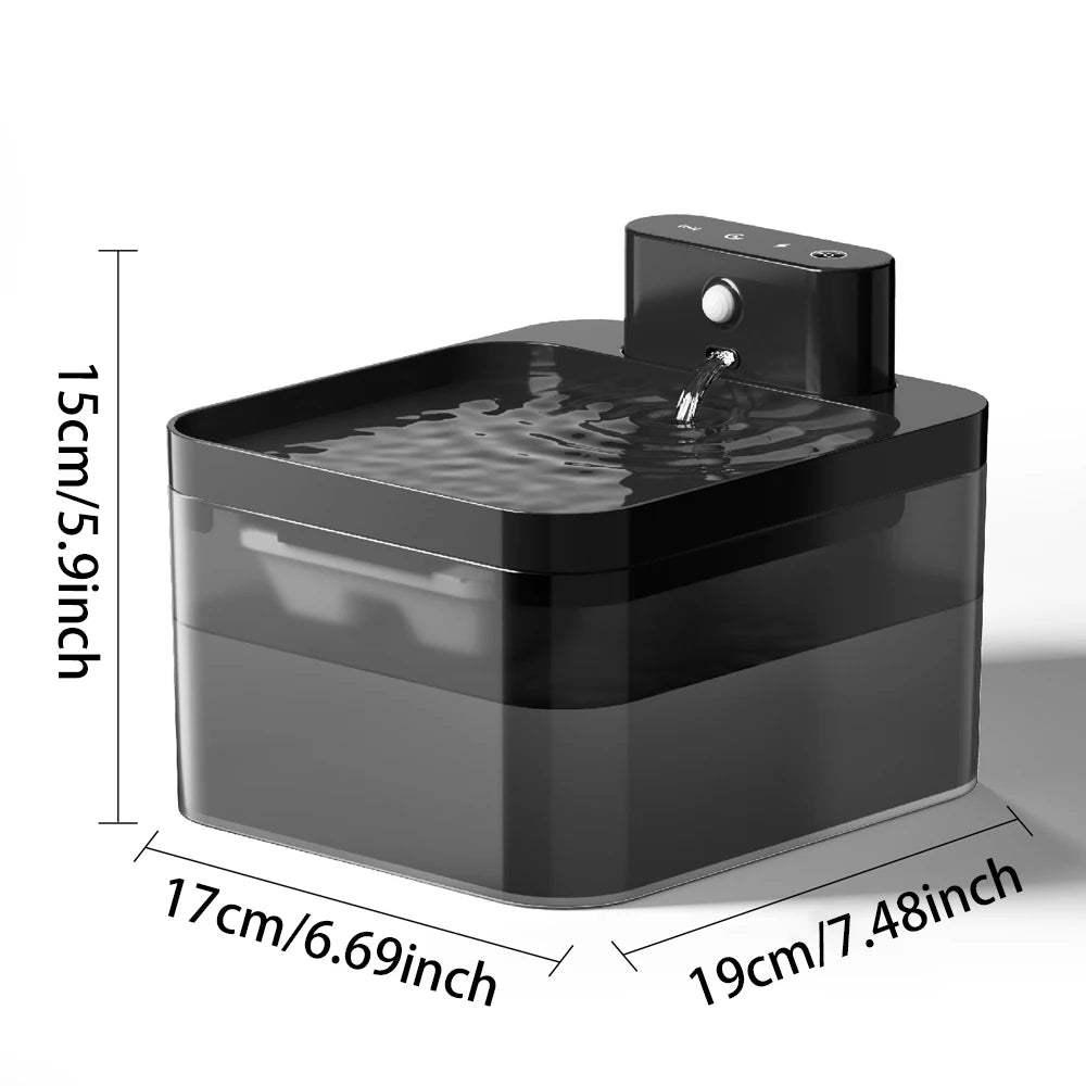 Automatic Cat Water Fountain Wireless Pet Water Dispenser For Dog Cat 2.2L Infrared Sensor Smart Pet Drinkier Accessories