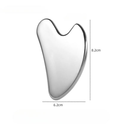 Stainless Steel Facial GuaSha Scraping Face Care Lifting Massage Tools Anti Wrinkle Skin Tighten Cooling Cellulite Massager Tool