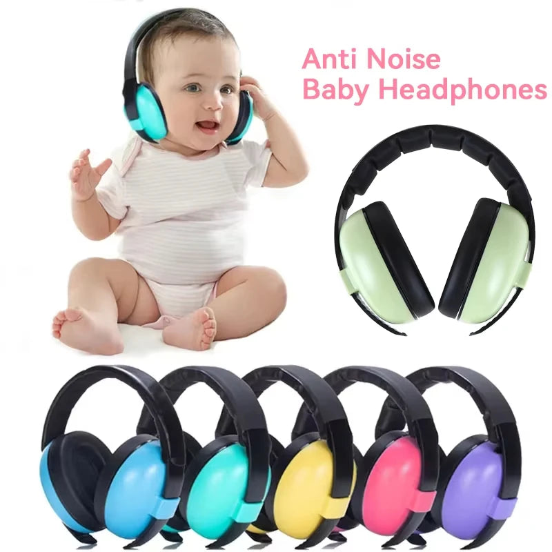 Baby Ear Protection Noise Cancelling Headphones 2-in-1 Convertible Design Noise Reduction Earmuffs for Infant Improves Sleep