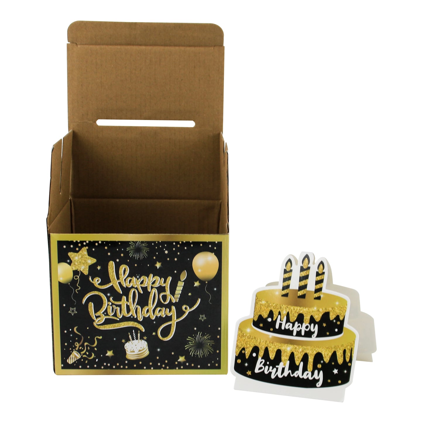 1pcs Birthday Cash Pull Gift Box Money Pulling Box Cash Gift Box Cash Black Money Clip Funny Surprise Birthday Cake Decor