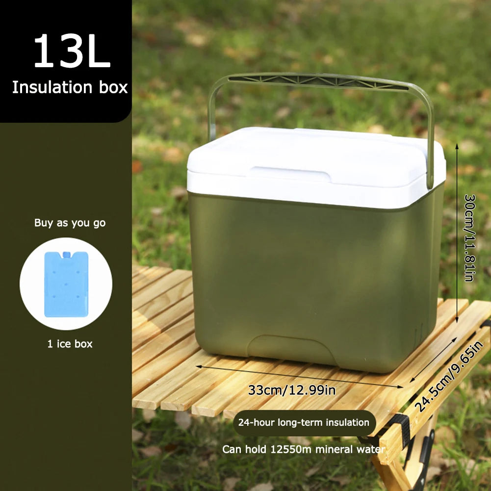 13/6L Camping Ice Box Outdoor Fridge Cooler 18L Large Capacity Portable Ice Bucket Incubator Refrigerator Car Fresh-Keeping