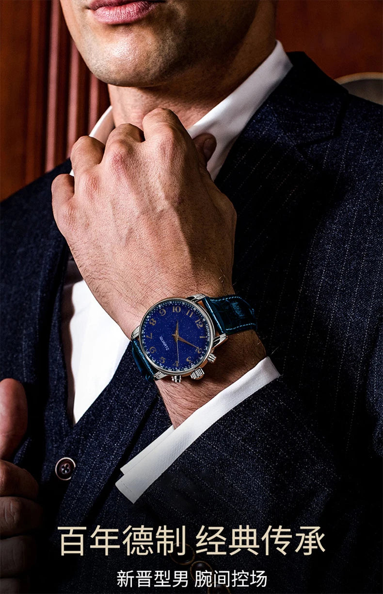 New 2023wokai business watch Quartz sports watch leisure belt men's watch men's watch