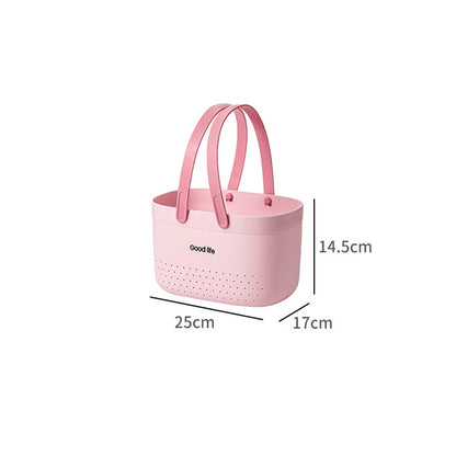 Bath Basket Bathroom Portable Student Bath Plastic Bath Basket Bathroom Shower Shampoo Storage Basket Bath Basket