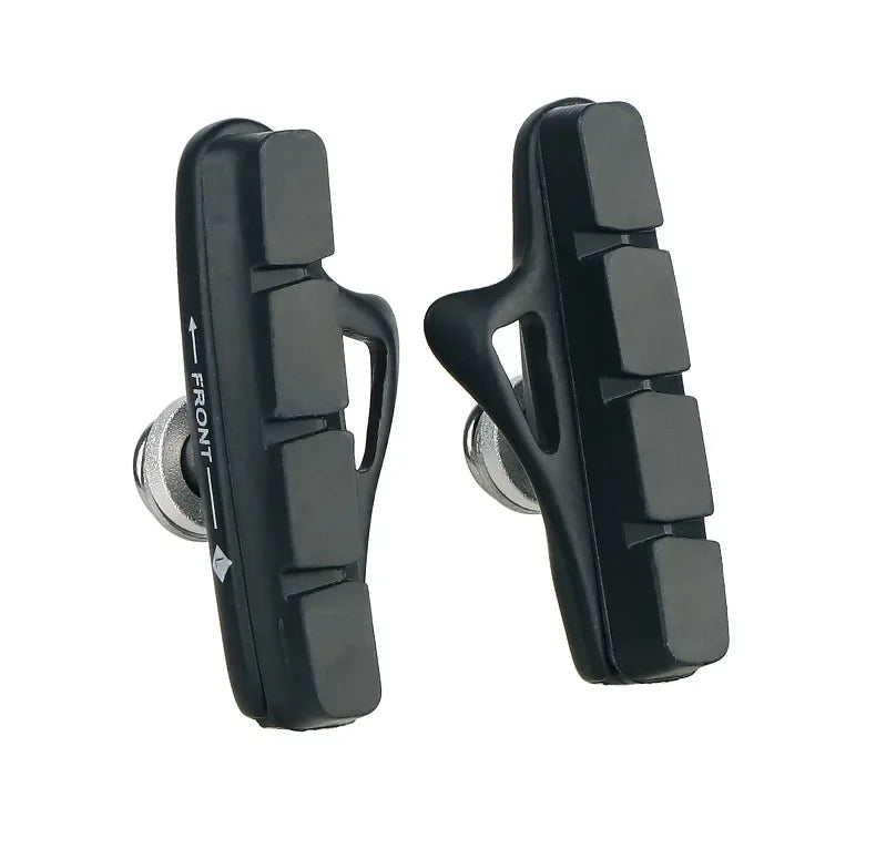 A Pair 55MM Brake Pads for Road Bikes with Metal Rings C-brake Pads Replaceable Brake Blocks Aluminium Alloy Block Bicycle Parts
