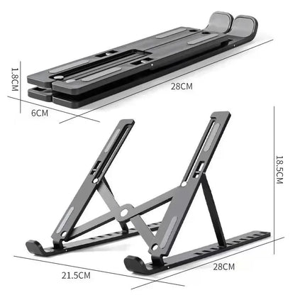 Laptop Stand 10Position Adjustable Portable Notebook Support Base Holder ABS Laptop Holder For Macbook Lenovo Laptop Accessories