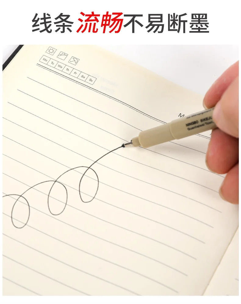 Line Drawing Pen Art Pigment Ink Drawing Waterproof Art Architecture School Supplies Paint Brushes Pinceles Painting Supplies