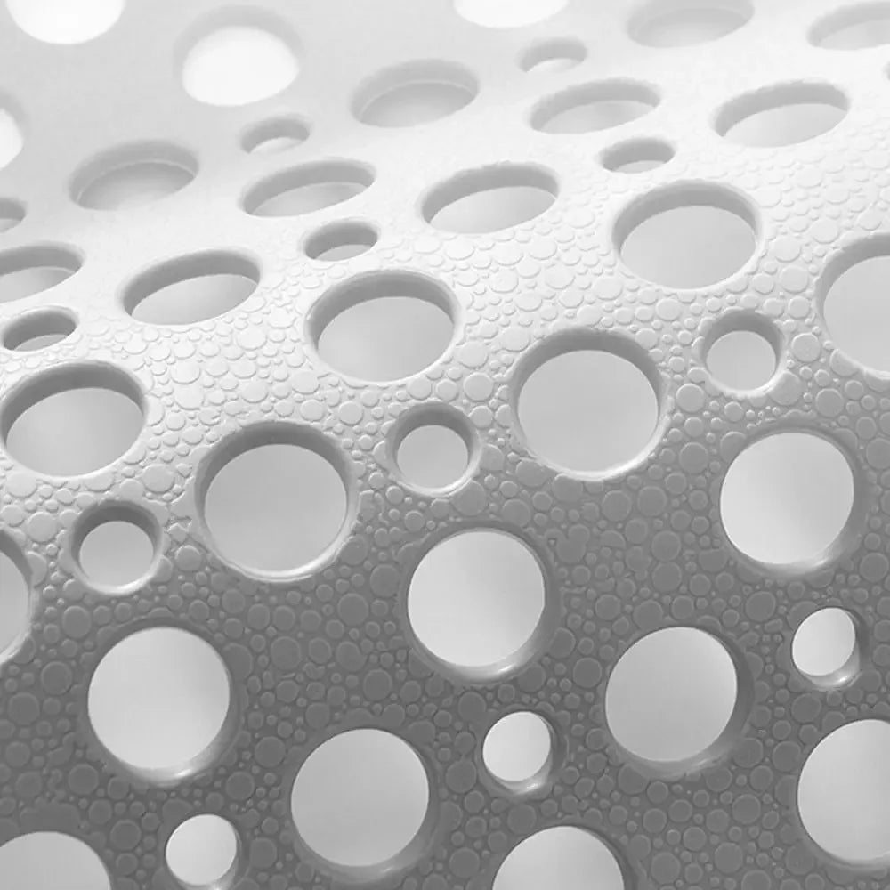 Slip Anti Mould Rubber Anti Slip Bath Mat with Drain Holes Machine Washable Antibacterial Resistant Shower Mat for Shower or Tub