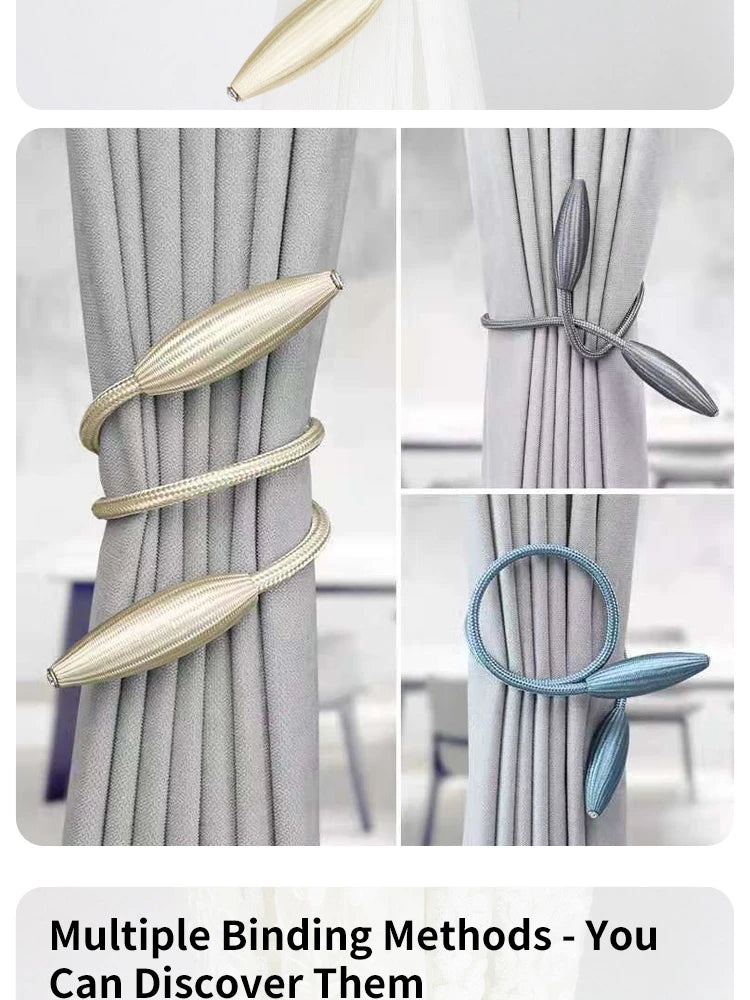 Curtain Buckle Tie Downs No Punch Curtain Tie Downs Curtain Clips Curtain Accessories Simple Curtain Buckle Tie Downs 2pcs