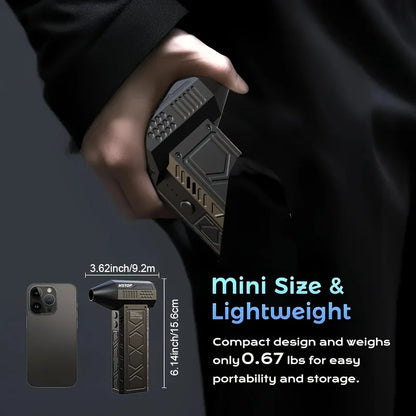 Ultra-Powerful High-Speed Air Blower  Mini Turbo Jet Fan for Quick Dust  Handy  Perfect for Home  Electronics Cleaning