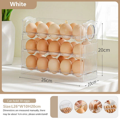 Egg Storage Box Refrigerator Organizer Food Containers Egg Fresh-keeping Case Holder Tray Dispenser Kitchen Storage Boxes