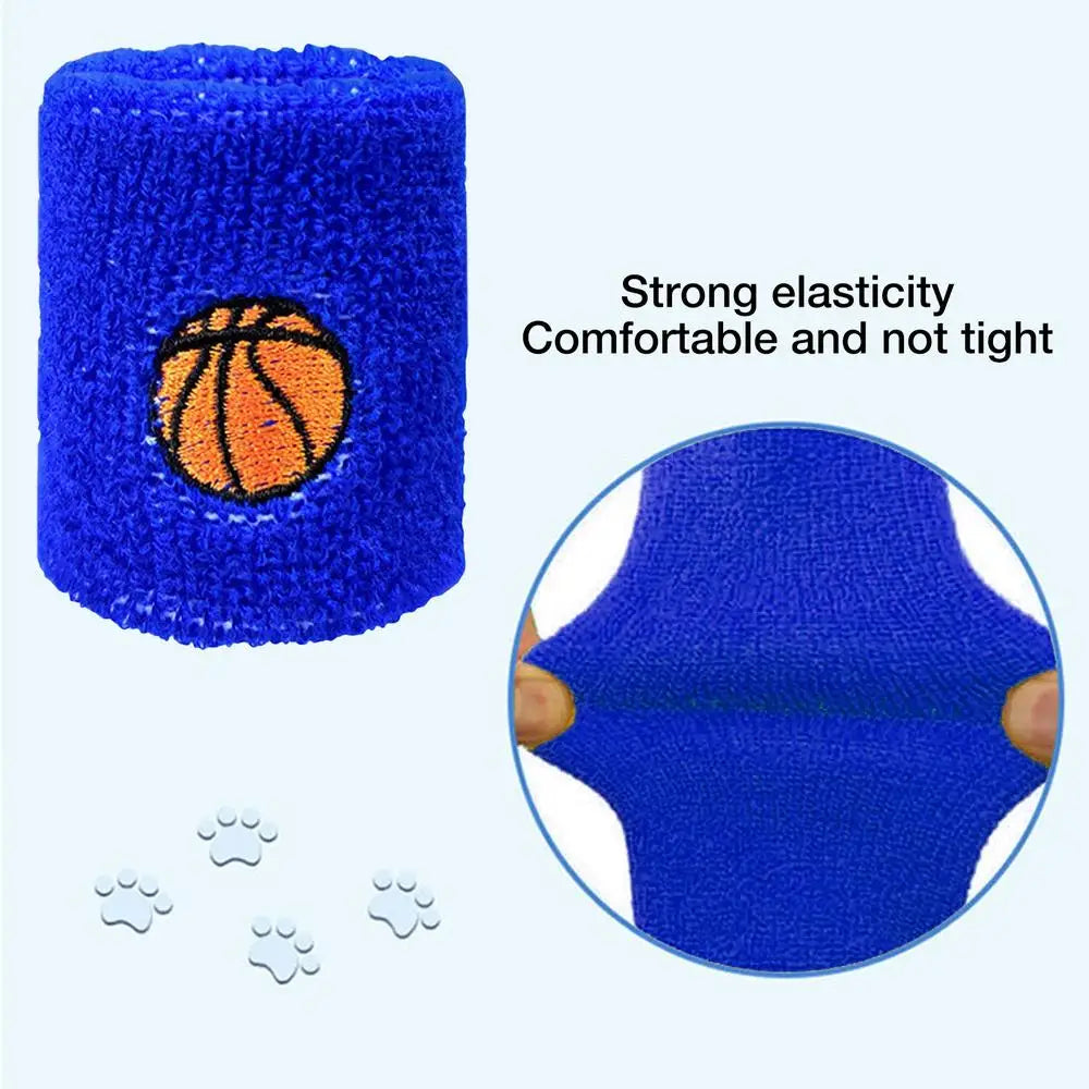 Sports Wristbands For Kids Children Wrist Sweat Bands Children Wrist Bands Sweat-proof For Basketball Baseball Football Soccer