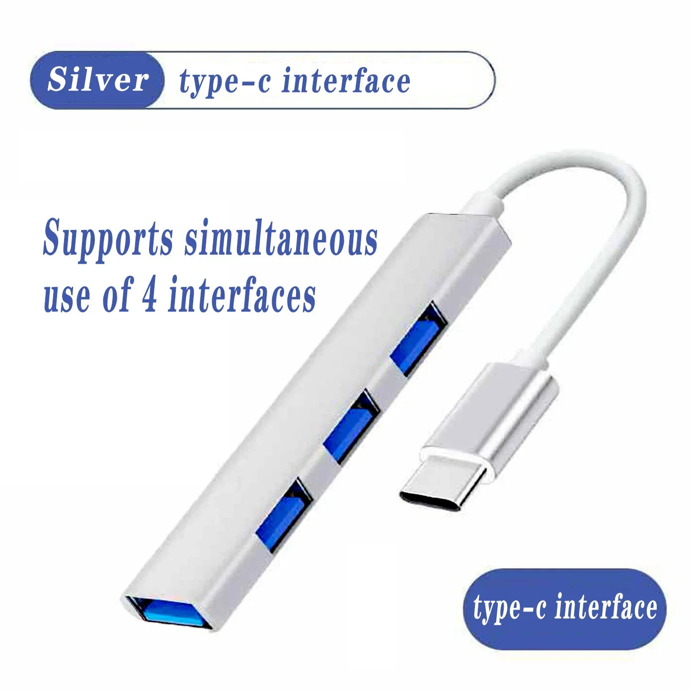 USB 3.0 Power Adapter 4/7 Port Multi USB Splitter Hub 3.0 USB Hub Multiple Expander Switch 30CM Cable Hub Docking Stations