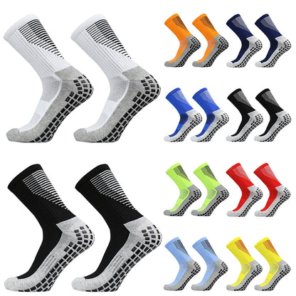 Sports 2025 and New Football Socks Women Men New Socks Non-slip Silicone Bottom Soccer Basketball Grip Socks