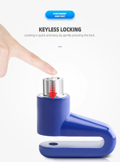 Motorcycle Lock Security Anti Theft Bicycle Motorbike Motorcycle Disc Brake Lock Theft Protection for Scooter Safety Bike Lock