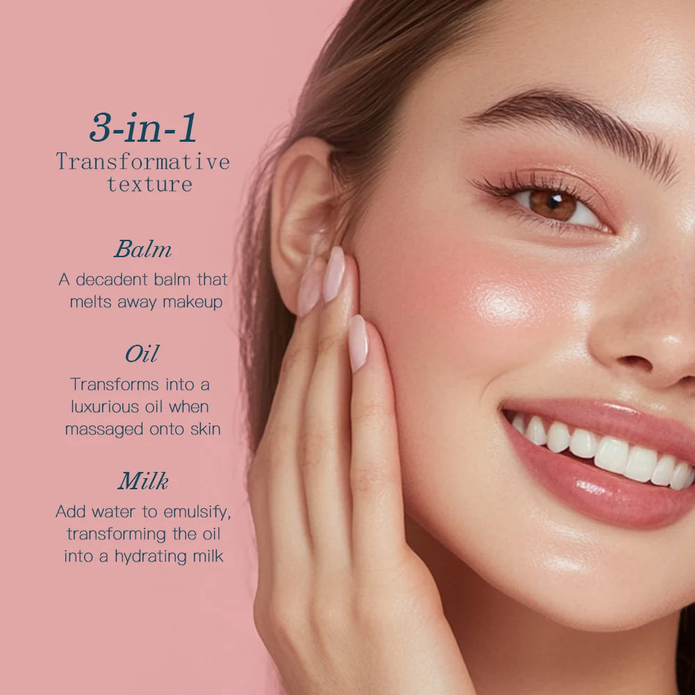 Pro-Collagen Cleansing Balm 3in1 Facial Cleanser For All Skin Types Soften Deep Cleanse Hydrate Makeup Non-greasy Cleansing Balm