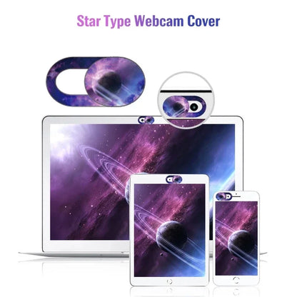 1/3/6PCS WebCam Cover Starry Sky Laptop Lens Stickers Mobile Phone Camera Antispy Slider Universal WebCam Cover Privacy Shutter