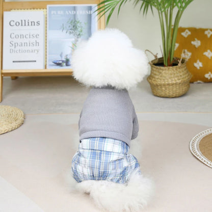Couple Dog Clothes Jumpsuit Dress Winter Pet Clothing Boy Girl Dog Costume Apparel Puppy Skirt Pants Yorkie Pomeranian Apparel