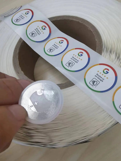 10/50/100Pcs Boost Review NFC Sticker Google Google Review NFC Sticker Increase Your Reviews Google Tap To Review Cards NFC Tag