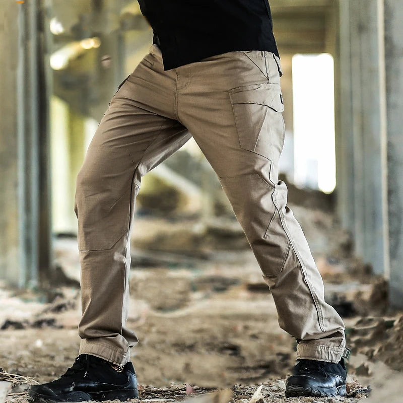2023 High Quality Waterproof Cargo Pants Solid Sweatpants Trousers Outdoor Straight Men Tactical Cargo Pants