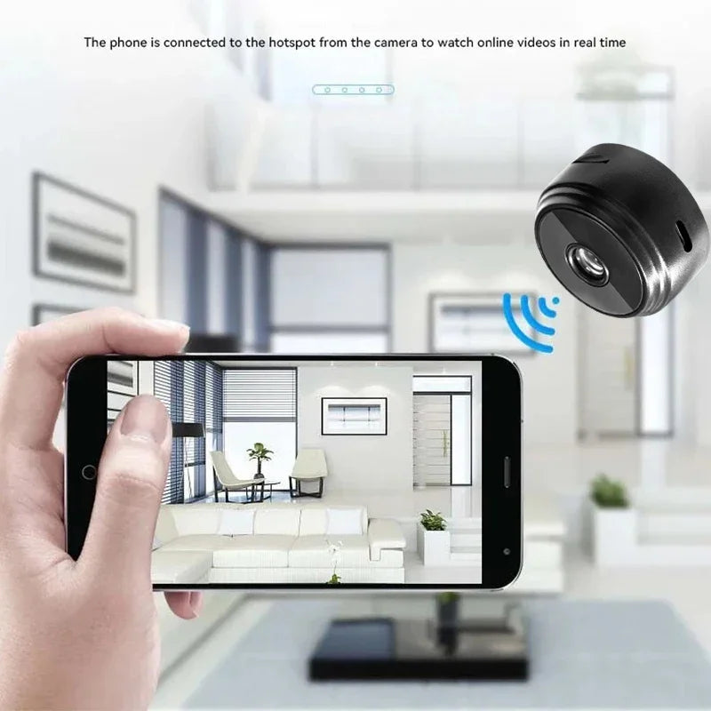 Wireless Home Safety Surveillance System with A9 HD Smart Cameras Sensor Camcorder for Web Video Monitoring Ensuring Security