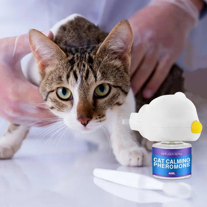 Pet Pheromones Calming Diffuser 30-Day Refill Calming Spray for Cat Dog Calm Relaxing Pets Pheromone Plug-In Relaxants Start Kit