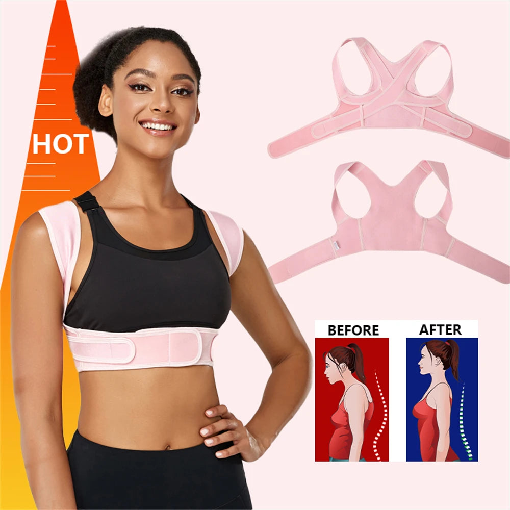 Posture Support Back Brace for Clavicle, Back Straightener Keeps Your Back Straight From Slouching, Comfortable Posture Trainer