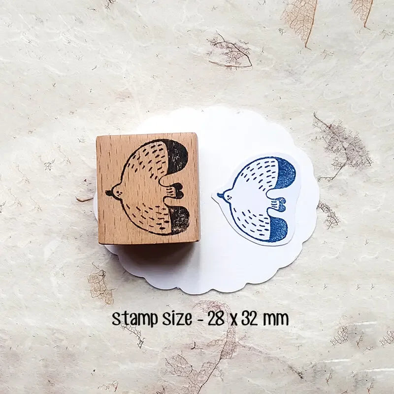 Stamp Scrapbooking Supplies Flower Petal Birds Stationary Kawaii Wooden Stamps