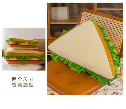 Plush Stuffed Toys Cute and Creative Sandwiches Pillows Toast Bread Children's Sofas Bedside Pillows Large Cloth Dolls Birthday