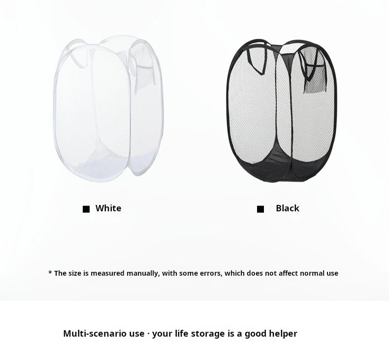 Dirty Clothes Basket Skeleton Ventilated Foldable Easy Storage Portable Large Capacity Clothes Basket