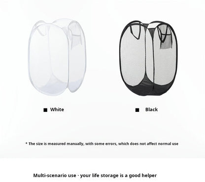 Dirty Clothes Basket Skeleton Ventilated Foldable Easy Storage Portable Large Capacity Clothes Basket