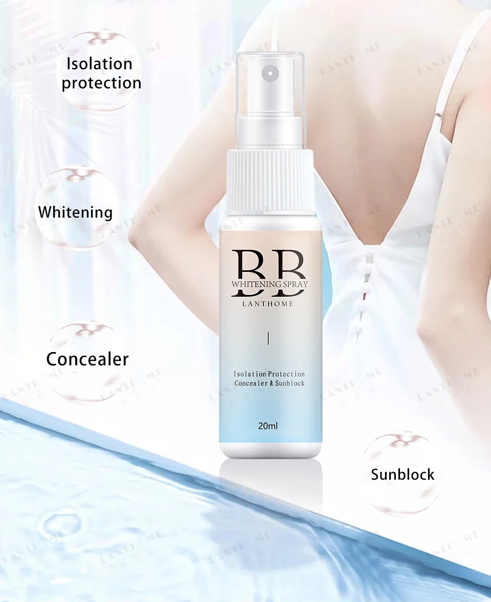 BB Whitening Spray Skin Brightening Moisturizing BB Cream Face Foundation Nourishing Skin Care Beauty Cosmetics