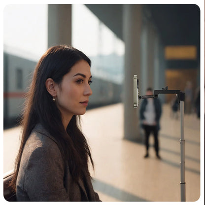 Magnetic Phone Mount Car Phone Holder Mount For Backseat Foldable Smartphones Stand For Calling Navigation GPS Video Recording