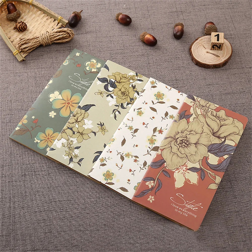 Notebook Kraft Cover Vintage Diary Blank Stationery Planner Writing Paper for Students School Office Supplies