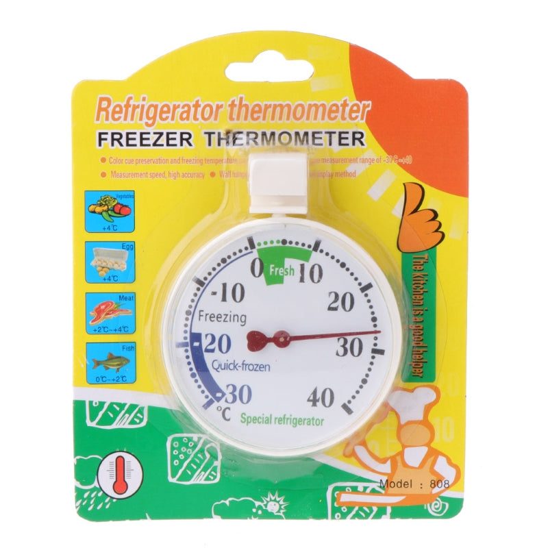 Fridge Thermometer for Traditional Refrigerators Mini Fridges Freezers -30°~40°C Large Dial with Red  R9UF