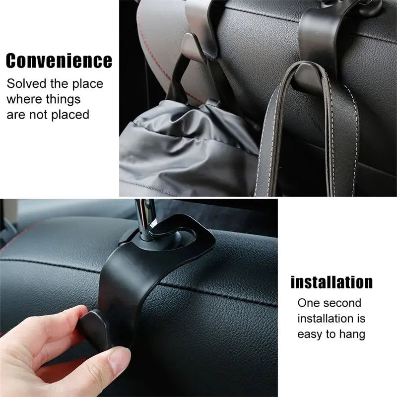Universal Car Seat Headrest Hook For Auto Back Seat Storage Organizer Hanger Storage Holder For Handbag Purse Bags Clothes Coats