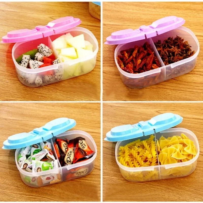 1PC Healthy Plastic Food Container Portable Lunch Box Capacity Camping Picnic Food Fruit Container Storage Box for Kids Dinnerw