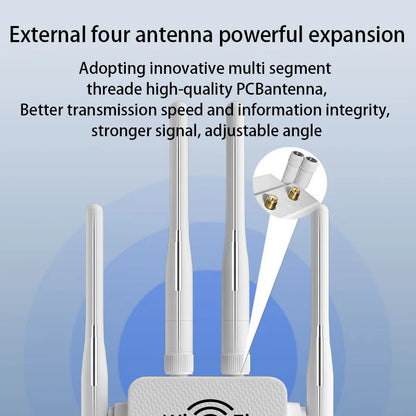WiFi signal booster amplifier extender supports WiFi 6 repeaters 3000+square feet, 5GHz/2.4GHz,high-speed signal boosters