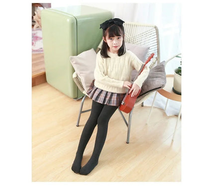 Winter Infant Girls Plus Velvet Pantyhose Children's Leggings Thickening Kids Babys Skinny Pants Snow Keep Warm