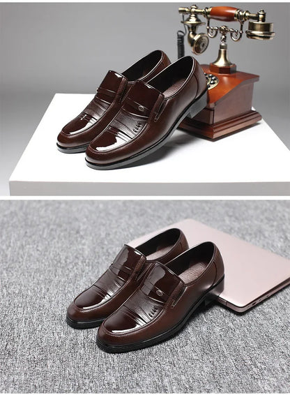 Oxford Shoes for Men Dress Shoes  Formal Shoes Fashion Round Toe Business Wedding  Dress  Men Designer  Loafers