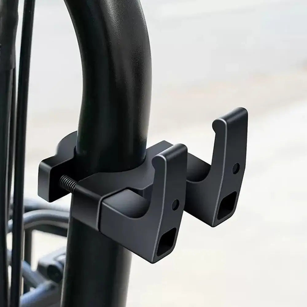 Bicycle Front Hanging Hook Free Punch Sturdy Tube Storage Hook Holder Rack Hanger for Electric Scooter Bike Motorcycle